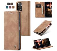 owlhold Coque Xiaomi Redmi Note 11 4G/11s/12s 4G, Housse en Cuir PU Premium Fentes Cartes Etui Pochette de Portefeuille avec Fonction Support Case à Rabat pour Redmi Note 11 4G/11s/12s 4G - Brun