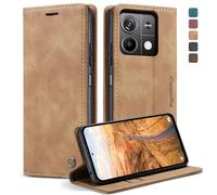 owlhold Coque Xiaomi Redmi Note 13 5G[Pas pour 4G], Housse Antichoc en Cuir PU Premium Fentes Cartes Etui Pochette de Portefeuille avec Fonction Support Case à Rabat pour Xiaomi Redmi 13 5G - Brun