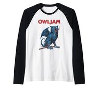OWLJAM Monstrueux Chouette Enchaînée Créature Dark Fantasy Art Manche Raglan
