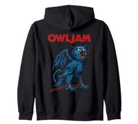 OWLJAM Monstrueux Chouette Enchaînée Créature Dark Fantasy Art Sweat à Capuche