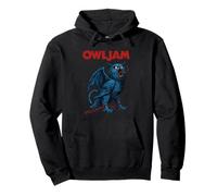 OWLJAM Monstrueux Chouette Enchaînée Créature Dark Fantasy Art Sweat à Capuche