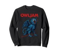 OWLJAM Monstrueux Chouette Enchaînée Créature Dark Fantasy Art Sweatshirt