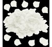 OWLKELA 1200 pièces Pétales de Blanche Artificiels, Petale de Blanche - Mariage, Saint Valentin, Centre de Table, Anniversaire, Ambiance Romantique