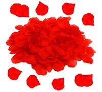 OWLKELA 1200 Pièces Pétales de Rouges Artificiels, Petale Rouge, Petale de Rose - Mariage, Saint Valentin, Centre de Table, Anniversaire, Ambiance Romantique