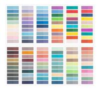 OWLKELA Morandi Lot de 2400 notes adhésives transparentes 120 couleurs marqueur de page inscriptible et notes adhésives pour l'école, le bureau et la planification