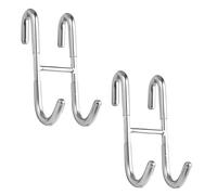 OWLMATE 2 Pièces Crochet Serviette Salle de Bain, Crochet Radiateur Seche Serviette, Crochet Porte Serviette, Porte Serviette Salle de bain pour Paroi de Douche Salle de bain