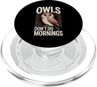 Owls Don't Do Mornings Style rétro PopSockets PopGrip pour MagSafe