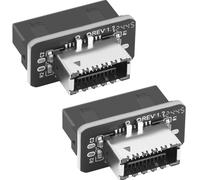 OwlTree Lot de 2 adaptateurs USB 3.0 vers USB 3.1 Gen 2 pour panneau avant de carte mère 19 broches 20 broches vers USB 3.2 Gen 1 20 broches Type E Key-A