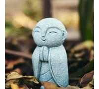OwMell Statue de moine jizo japonais en prière, statue de Bouddha Jizo - Statue commémorative - Décoration d'aquarium pour jardin ou extérieur - 6,6 cm - Namaste