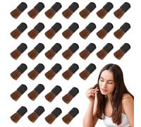 OWMOSYX Lot de 34 mini pinceaux de maquillage jetables, petits pinceaux de maquillage de voyage pour fard à joues, poudre libre, mélange de liquide, crème