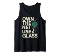 Own The Net Use Glass Padel Sports Athlète Game Players Débardeur