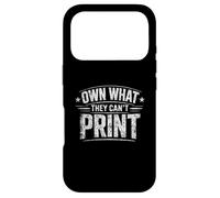 Own What They Can't Print Sound Money Investor Humour Coque pour iPhone 17 Pro