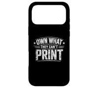 Own What They Can't Print Sound Money Investor Humour Coque pour iPhone 17 Pro Max