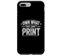 Own What They Can't Print Sound Money Investor Humour Coque pour iPhone 7 Plus/8 Plus