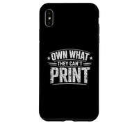 Own What They Can't Print Sound Money Investor Humour Coque pour iPhone XS Max