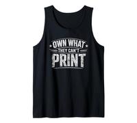 Own What They Can't Print Sound Money Investor Humour Débardeur