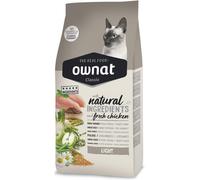 OWNAT-Croquette pour chat adulte Classic Light Cat Ownat- 1,5 kg