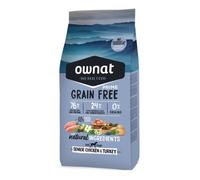 OWNAT-Croquette pour chien adulte au poulet et à la dinde sans céréales Ownat Prime Senior - 12 kg