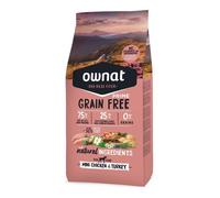 OWNAT-Croquette pour chien adulte de petite taille Grain Free Prime à la volaille Ownat - 1 kg