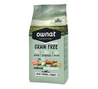 OWNAT-Croquette pour chien adulte Grain Free Prime à la volaille Ownat - 3 kg