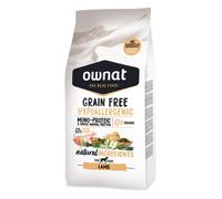 OWNAT-Croquette pour chien adulte sensible Grain Free à l'agneau Ownat - 3 kg