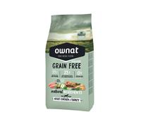 Ownat Grain Free Prime Adult Croquettes pour Chien avec Poulet & Dinde 3kg