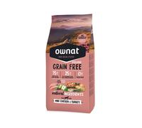 Ownat Grain Free Prime Mini Adult Croquettes pour Chien avec Poulet & Dinde 3kg