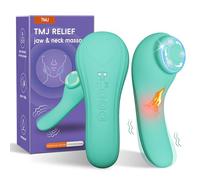 Ownence TMJ Relief Products Masseur de mâchoire, masseur de cou avec roulement, vibration et chauffage, massage réaliste pour soulager la douleur de la mâchoire et du cou, mâchoire raide, tension,