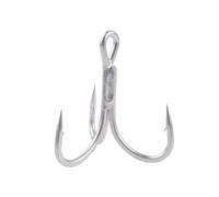 OWNER ST66TN treble hooks Hamecons / silver chrome / sizes: #02 - #5/0