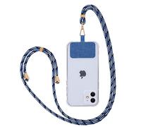Ownest Compatible avec Cordon Telephone la Lanière de Téléphone Lanière Universelle Portable Bandoulière Réglable Le Cou, Sangle de pour Attache de Téléphone Compatible avec Tous Les Smartphones-Bleu