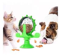 OwnLifeYF Jouet interactif pour petits chiens - Mangeoire lente originale pour chien - Roue - Accessoires pour animaux domestiques (Vert)