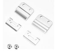 OwnLifeYF Lames de rechange professionnelles pour tondeuse Wahl Precision à 2 trous, lames fixes en acier inoxydable et lames mobiles en céramique