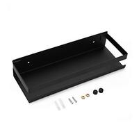 OwnMy Étagère de Douche en Acier Inoxydable pour Salle de Bain, Cuisine, Douche, étagère Flottante Murale d'angle rectangulaire de 30,5 cm, Noir