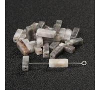 OWNPET Perles de Tube carré en Pierre Naturelle 4x13mm, Perles rectangulaires Lapis Lazuli améthystes Amazonite, Perles d'espacement pour la Fabrication de Bijoux, Bracelet à Faire soi-même