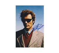 OWNPET Poster de Clint Eastwood avec autographe sur toile pour décoration murale de salon, chambre à coucher, sans cadre, 40 x 60 cm