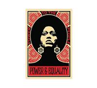 OWNPET Poster sur toile Angela Davis Freedom Leader - Décoration murale pour salon, chambre à coucher - Style sans cadre - 30 x 45 cm