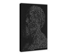 OWNPET Poster sur toile Hippocrate - Portrait - Décoration murale pour salon, chambre à coucher - Style cadre - 30 x 45 cm