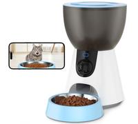 Ownpets Distributeur Automatique de Nourriture pour Animaux, 4L Distributeur Automatique de Nourriture pour Chats WiFi avec contrôle APP, Distributeur Intelligent de Nourriture pour Chats WiFi