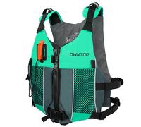 Owntop Aides à la Flottabilité pour Adultes et Adolescents avec Pack Hydratation, Sifflet et Poches Double Filet, Ajustable Gilet de Natation pour Le Paddle, Kayak, Pêche (Vert, XL-XXL)