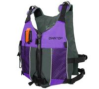 Owntop Aides à la Flottabilité pour Adultes et Adolescents avec Pack Hydratation, Sifflet et Poches Double Filet, Ajustable Gilet de Natation pour Le Paddle, Kayak, Pêche (Violet, Adolescent-XXS)