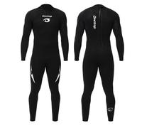Owntop Combinaison Néoprène Homme 3/2mm, Combinaison Intégrale d'hiver à Manches Longues Ultra-Étirable, Combinaison de Plongée et Surf pour Adultes, Homme Noir 4XL