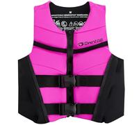 Owntop Gilet de Natation Junior, Aide à la Flottabilité pour Enfants, Veste de Flottabilité Léger en Néoprène avec Doubles Sangles de Sécurité Réglables pour Natation, Kayak et Pêche (Rose,L)
