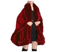 Ownwfeat Cape décontractée à capuche pour femme, col rabattable, manches chauve-souris, coupe ajustée, poncho, 8, Taille unique