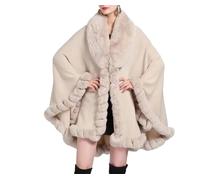 Ownwfeat Cape décontractée à capuche pour femme, col rabattable, manches chauve-souris, coupe ajustée, poncho, 7, Taille unique