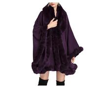Ownwfeat Cape décontractée à capuche pour femme, col rabattable, manches chauve-souris, coupe ajustée, poncho, 15, Taille unique