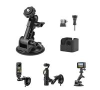 O'woda Osmo Pocket 3 Support à Ventouse pour Voiture + Adaptateur, Brise de Voiture fenêtre Voiture Bateau Support de Caméra pour DJI Osmo Pocket 3 Accessories