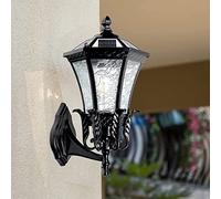 OWOHYG Applique Murale Solaire Étanche Ip54, Éclairage D'Extérieur avec Trois Types De Gradation, Éclairage Décoratif De Paysage, Appliques Murales D'Extérieur À LED, E27