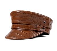 OWOHYG Béret à visière, Casquette de Chauffeur, béret de pêcheur, Casquette de Marin, Marron - 7