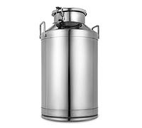 OWOHYG Bidon à Lait - 15-60 L en Acier Inoxydable épais avec Joint en Silicone résistant aux Chocs - Idéal pour Conserver Le Lait et Les sauces, 25 L, 60 L (38 x 68 cm)