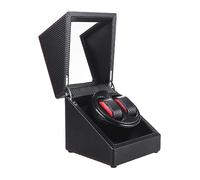 OWOHYG Boîtier de Montre Automatique, Remontoir Double, Moteur Silencieux à 5 rotations, Coque en Bois, présentoir pour Montres, Cadeau de Vacances